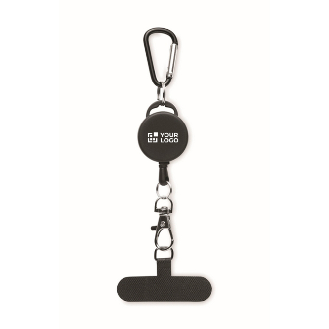 Suporte retráctil para telemóvel ou cartão de identificação