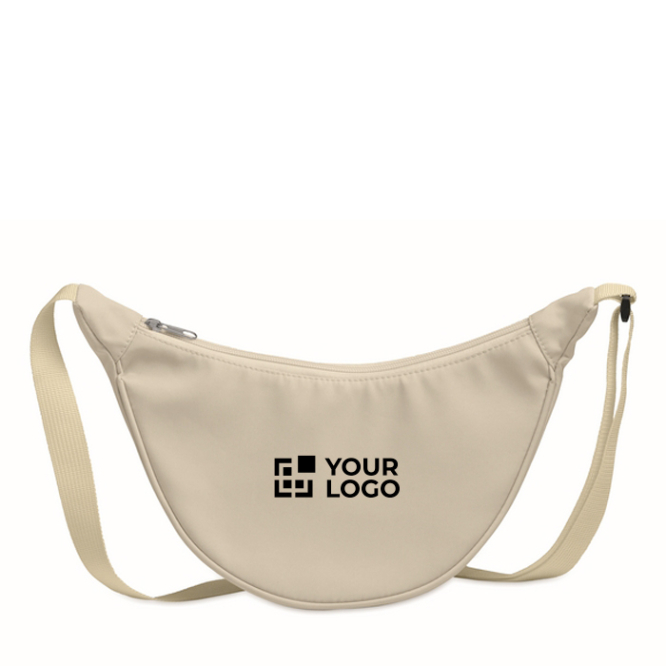 Bolsa tiracolo de rPET com bolso principal