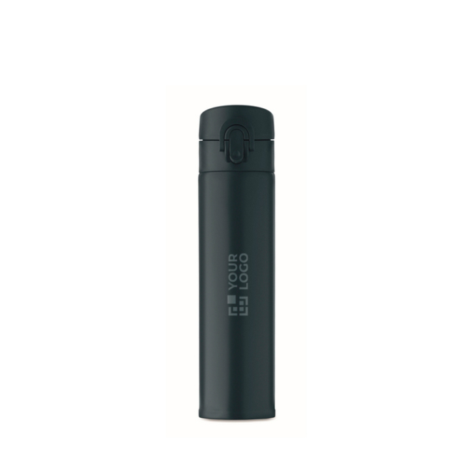 Garrafa antifugas de aço inoxidável com abertura a pressão 300 ml