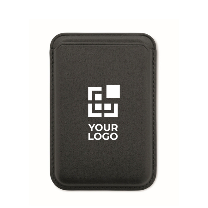 Porta-cartões magnético de polipele com capacidade para 3 cartões