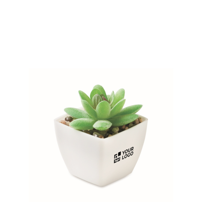 Planta mini artificial de PP tipo suculenta decorativa