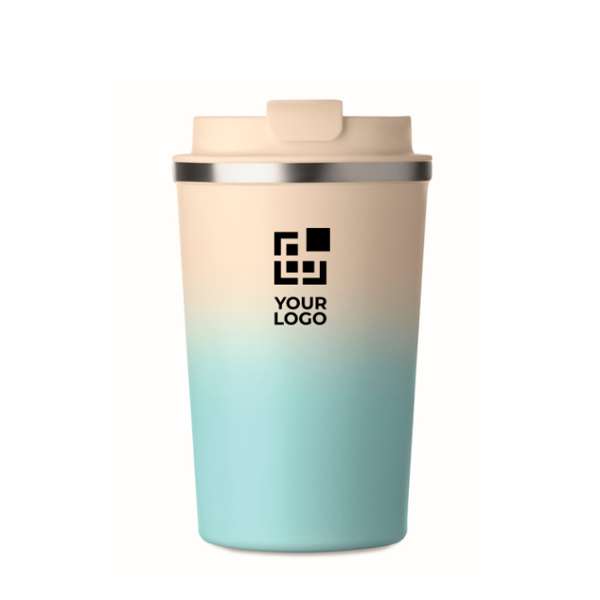 Copo de aço inoxidável antigotas com tampa 350 ml