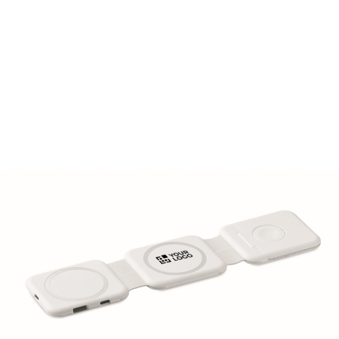 Base de carga magnética de ABS com hubs USB integrados 15 W