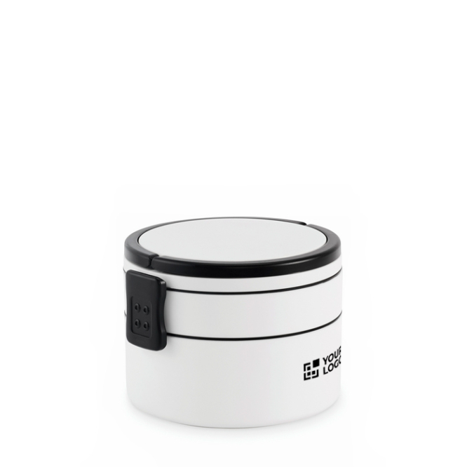 Lancheira redonda de 2 níveis de 250/700 ml e pegas