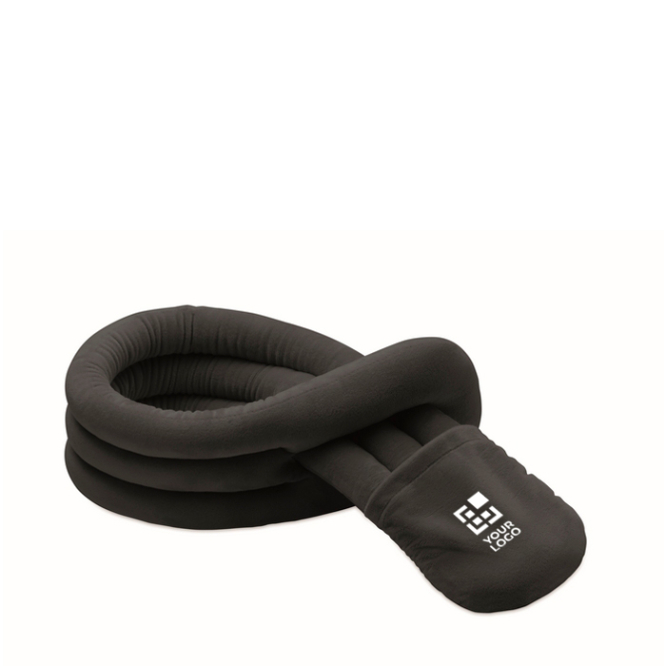 Almofada de viagem enrolável de poliéster com bolsa