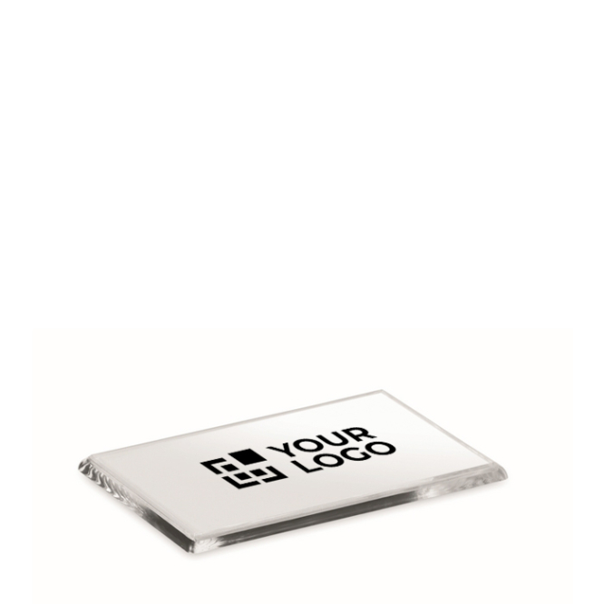 Porta-retratos magnético de acrílico retangular para frigorífico