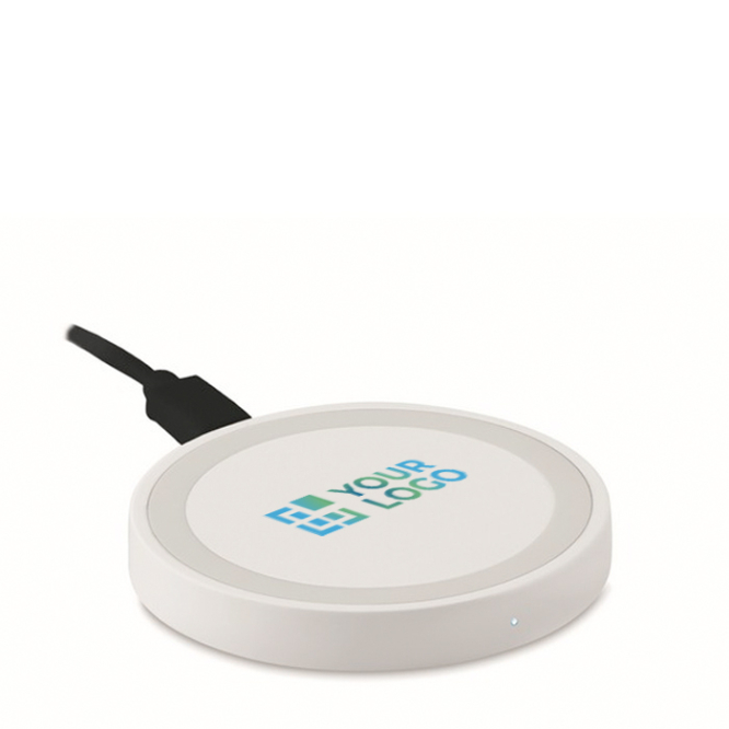 Carregador iluminado para smartphone cor branco