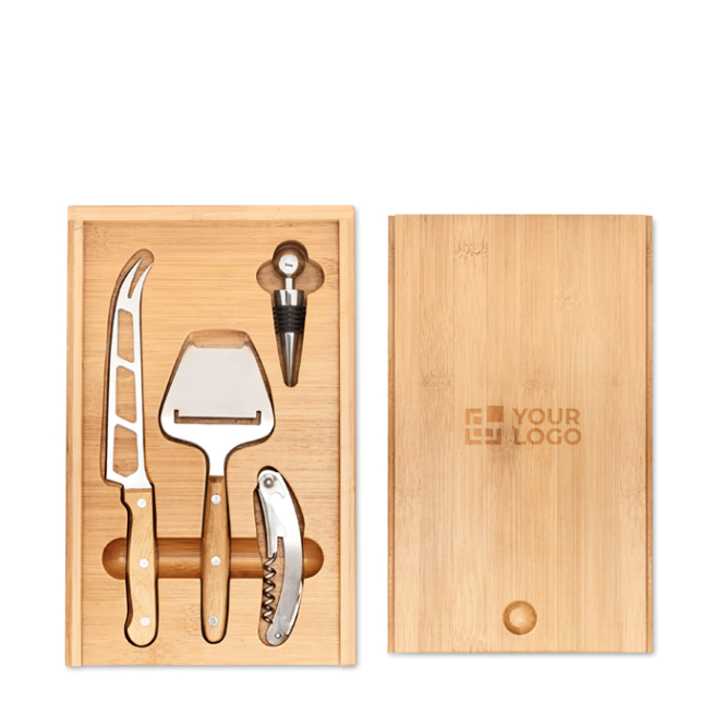 Set publicitário para queijo e vinhos