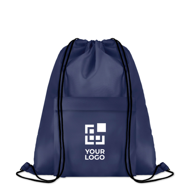 Mochilas publicitárias originais com bolso cor preto