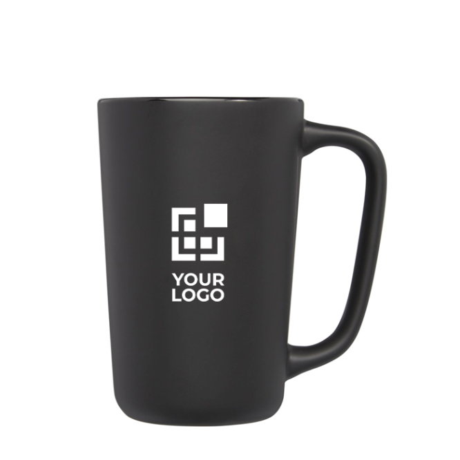 Caneca de cerâmica grande acabamento mate