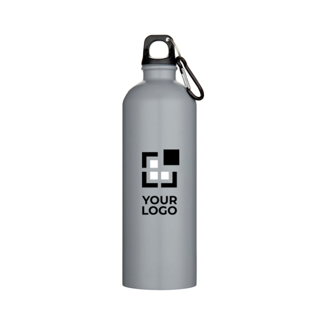 Garrafa de aço inoxidável reciclado mate com mosquetão 750 ml