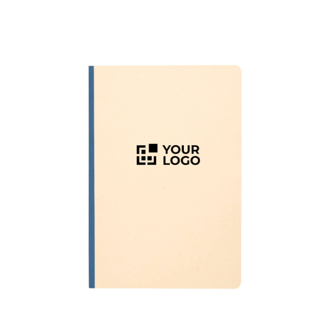 Caderno de capa mole de cana-de-açúcar e rPET, folhas A5 pautadas