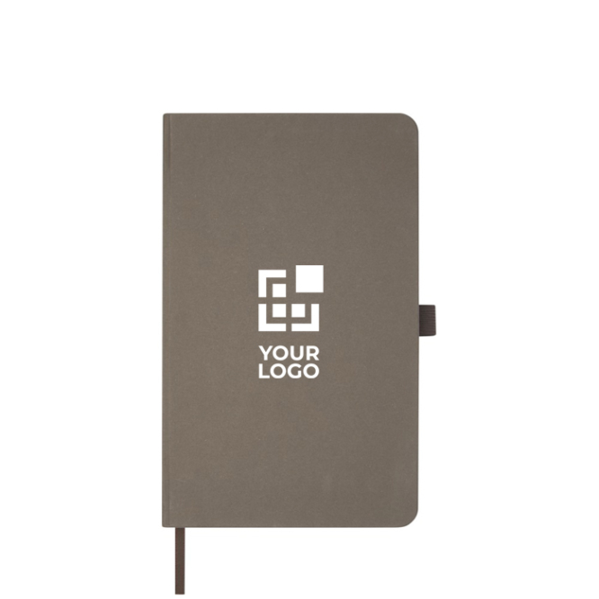 Caderno materiais/resíduos eco, capa dura folhas A5 pautadas