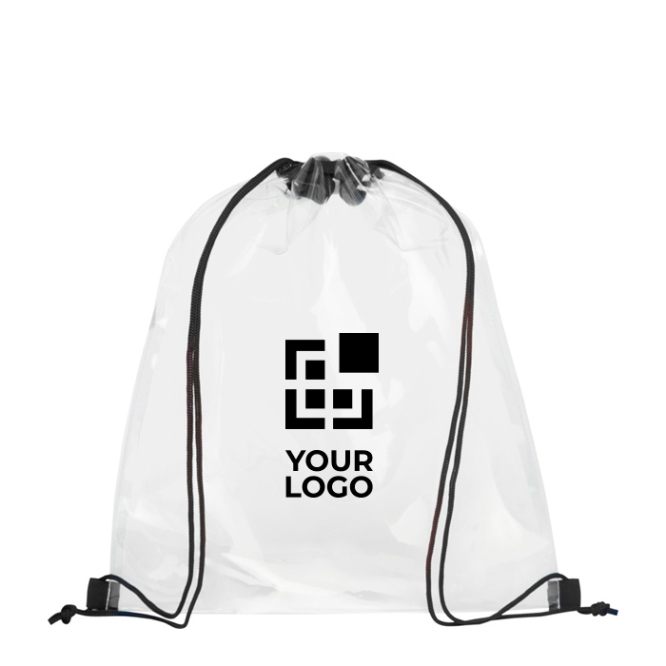 Mochila de cordas transparente
