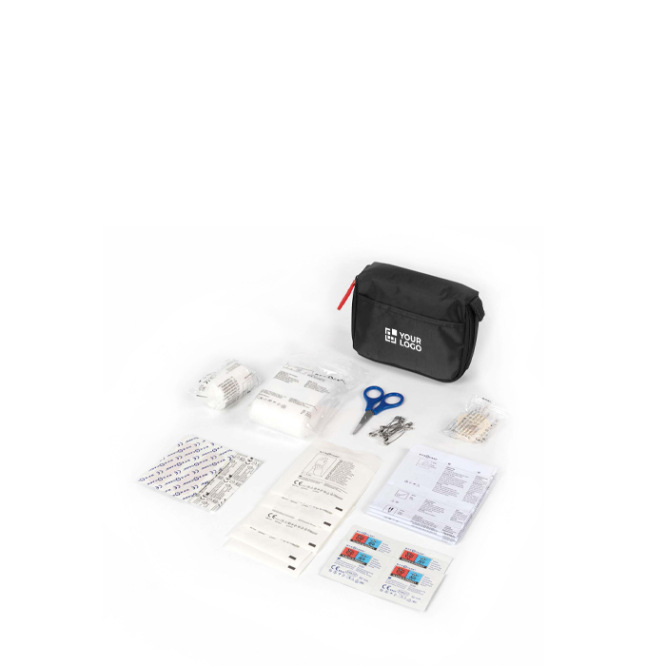 Kit de primeiros socorros com 31 artigos básicos de emergência