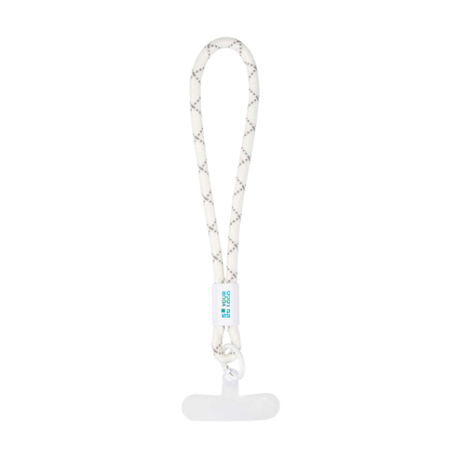 Pulseira para smartphone com tira ajustável e inserção para capa