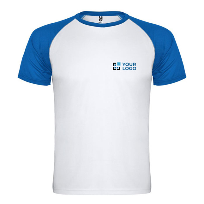 T-shirt desportiva unissexo manga curta poliéster 140 g/m2 Roly 