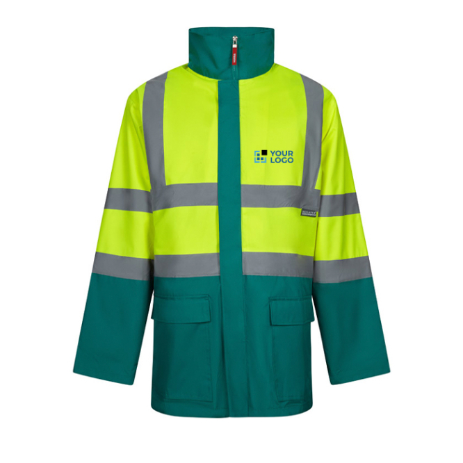 Parka de trabalho 4 em 1, poliéster revestida com PU 180 g/m2 Velilla 