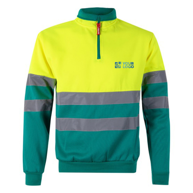 Jersey de trabalho polar, bicolor, de poliéster 300 g/m2 