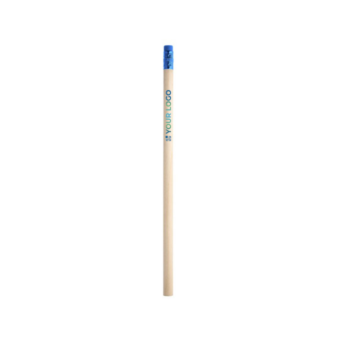 Lápis de madeira natural com borracha e dureza HB