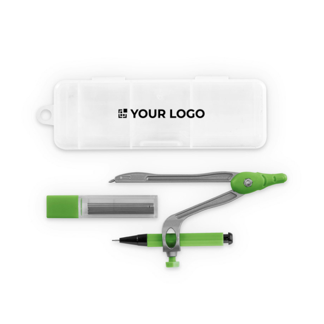 Conjunto com compasso para desenhar