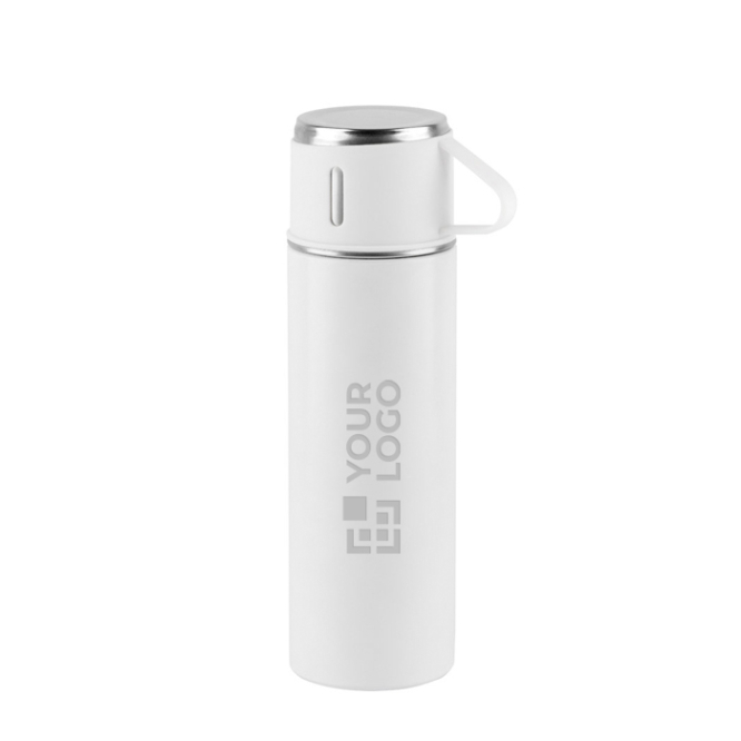Garrafa de aço inoxidável de parede dupla com acabamento mate 490 ml