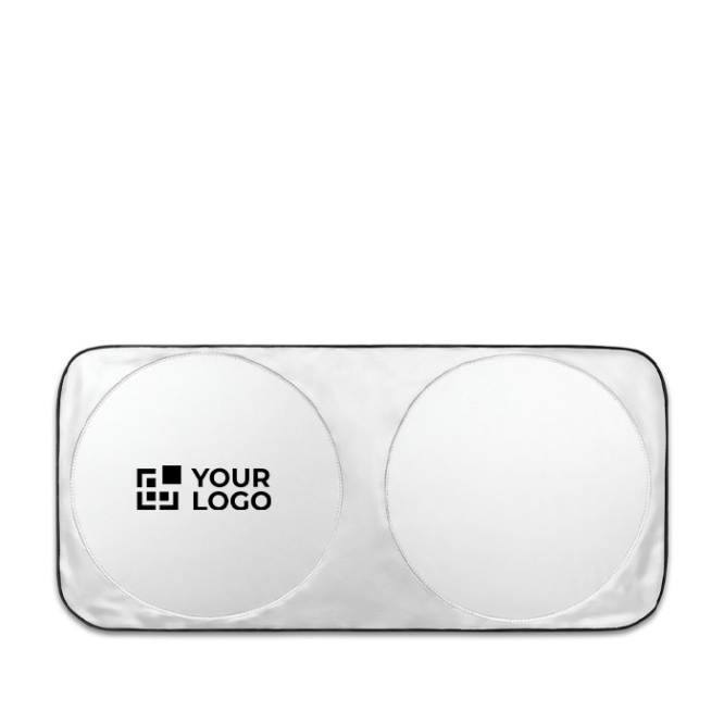 Para-sol para automóvel em poliéster com duas áreas redondas Ø65 cm