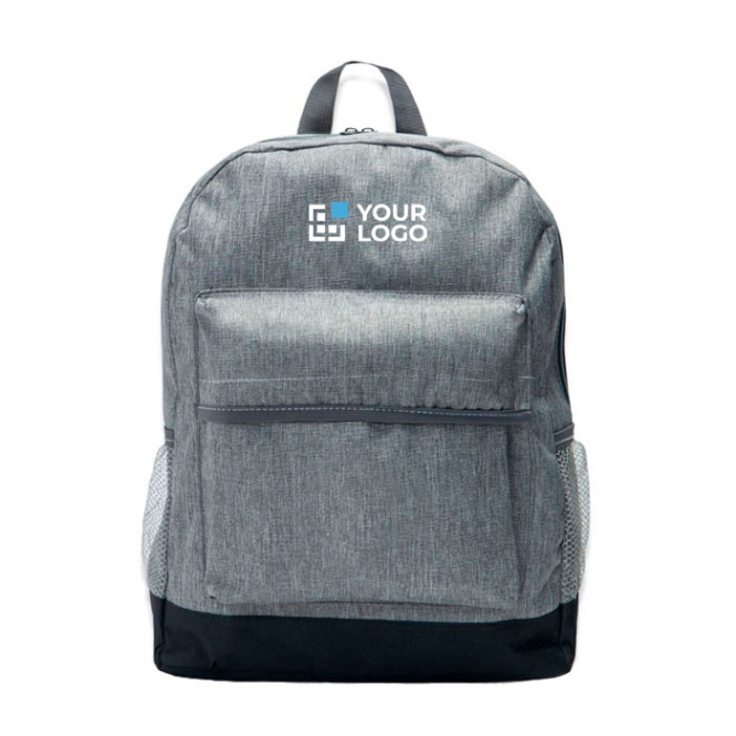 Mochilas com logo de poliéster com base colorida para portátil de 13