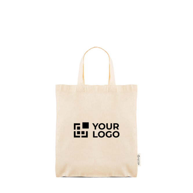 Saco com asas curtas em algodão reciclado e plástico reciclado 140 g/m²