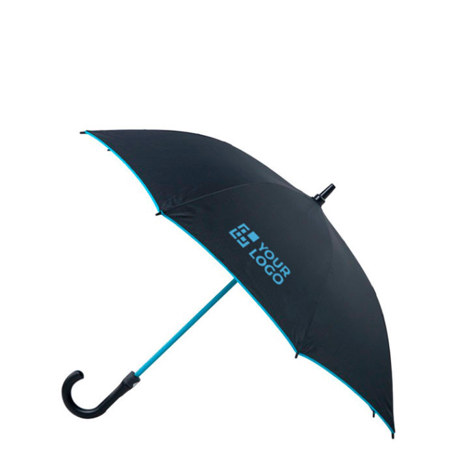Guarda-chuva automático de fibra e pongee com bordo de cor Ø103 vista principal