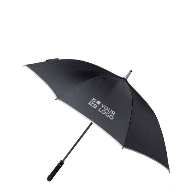 Guarda-chuva personalizado pongee 190T com detalhes coloridos Ø122 vista principal