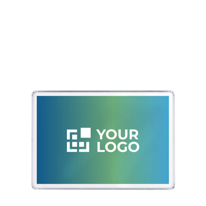 Íman retangular personalizável em papel a 1 face 90x60mm vista principal