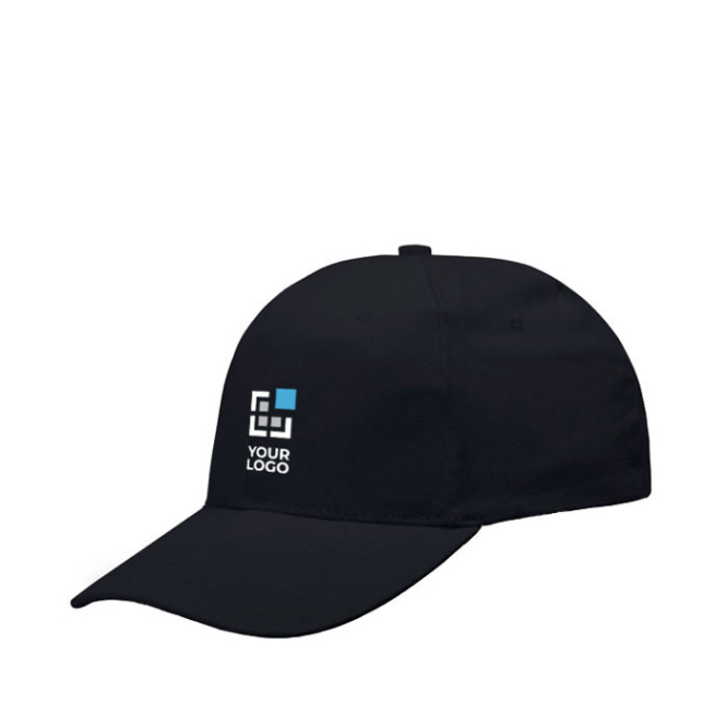 Boné de algodão com fecho de fivela metálica 255 g/m2 vista principal