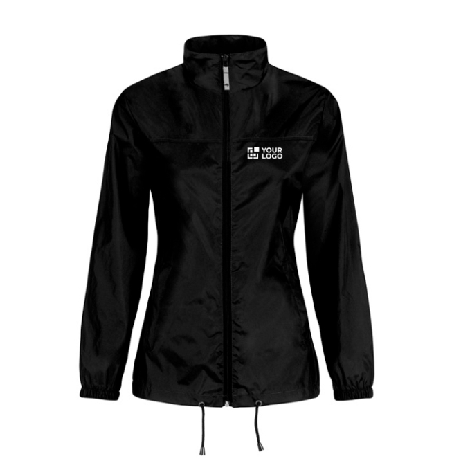 Corta-vento de nylon ajustável, hidrorrepelente, para mulher B&C 