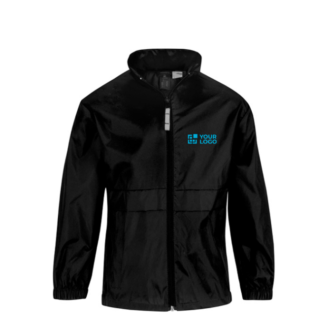 Corta-vento de nylon ajustável, hidrorrepelente, para crianças B&C 