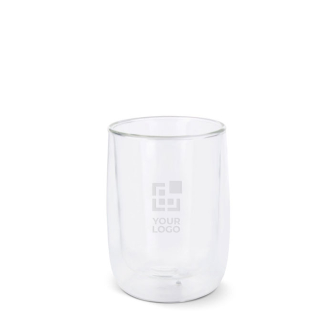 Copo de vidro de parede dupla para o café com capacidade de 320 ml vista principal