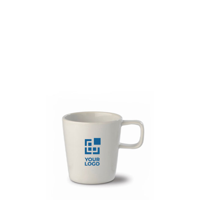 Caneca de cerâmica com pega quadrada na parte superior 180 ml vista principal