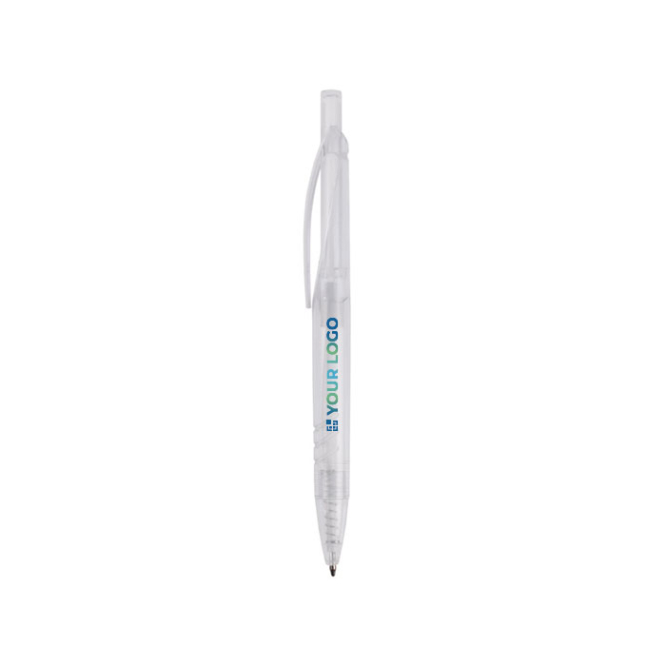 Caneta feita de garrafas de PET recicladas com tinta azul vista principal