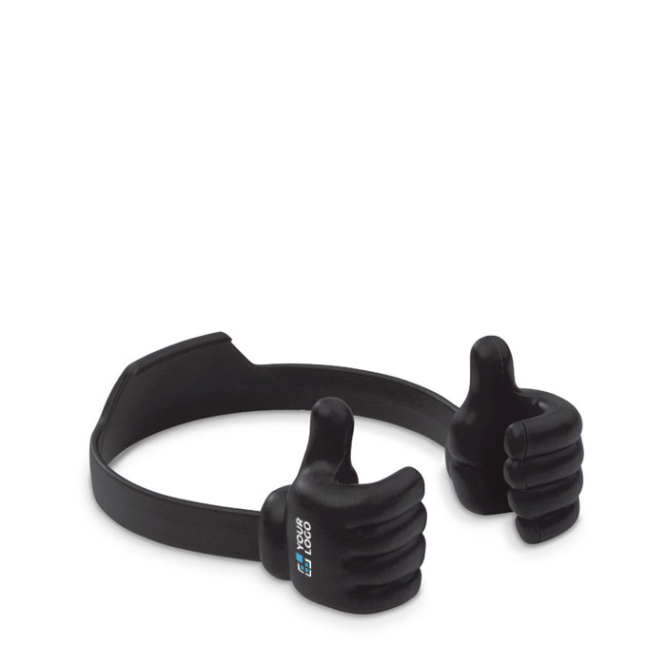 Suporte para telemóvel personalizado em forma de duas mãos a segurá-lo vista principal