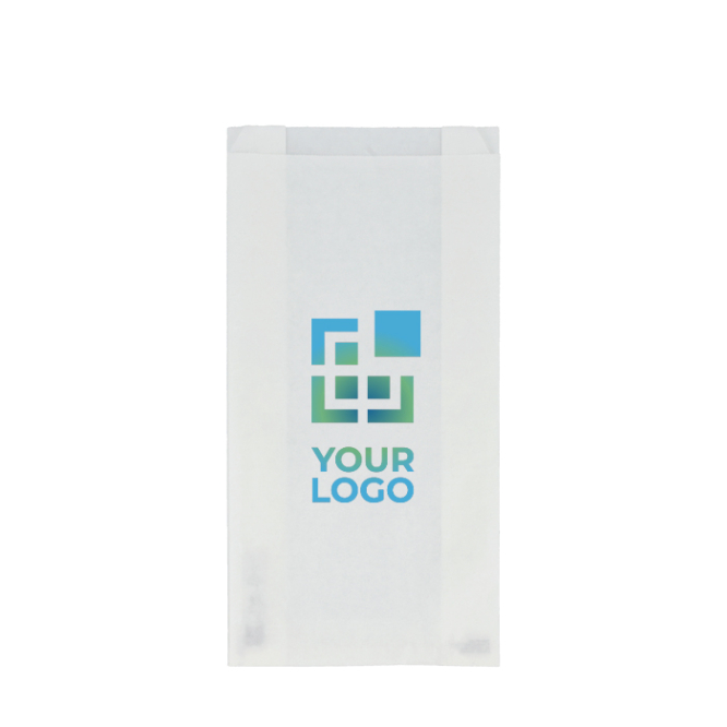 Saco de papel para alimentos, ecológico e resistente 15 x 7 x 36 cm