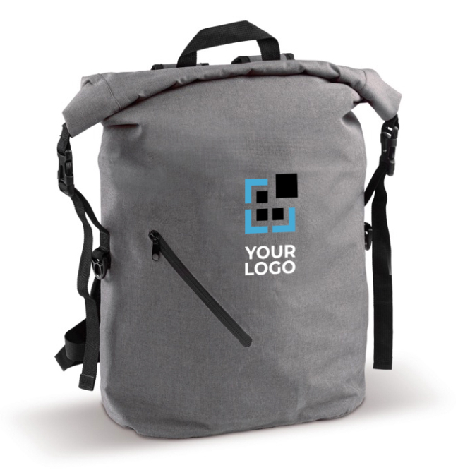 Mochila roll-top resistente à água com bolso frontal 22L vista principal