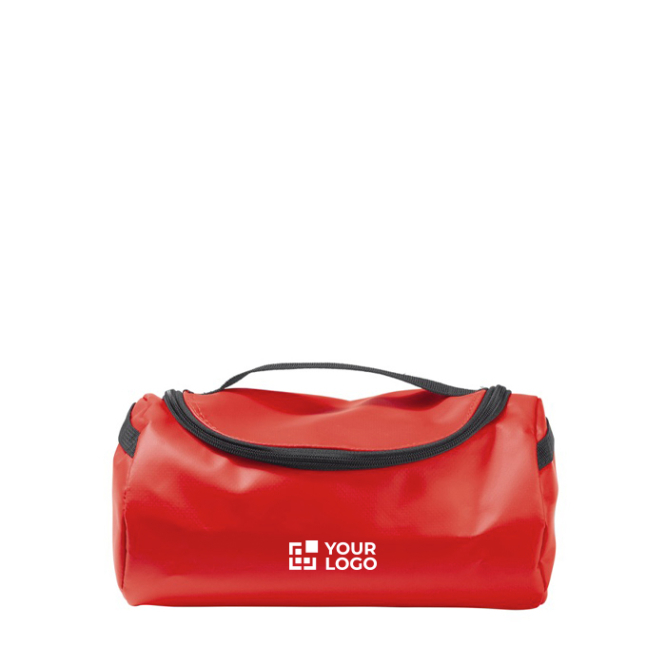 Nécessaire promocional com vários compartimentos no interior vista principal