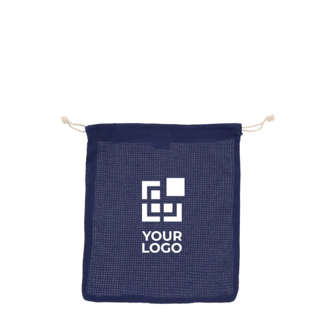 Saco reutilizável de algodão para frutas e verduras 25x30 cm vista principal