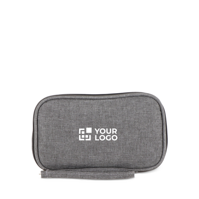 Estojo organizador compacto para acessórios tecnológicos