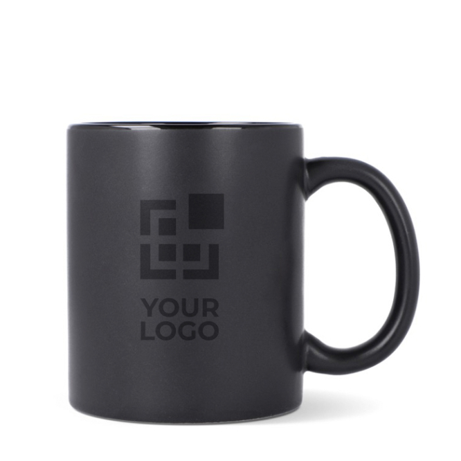 Caneca de cerâmica, acabamento mate contorno interior brilhante 350 ml