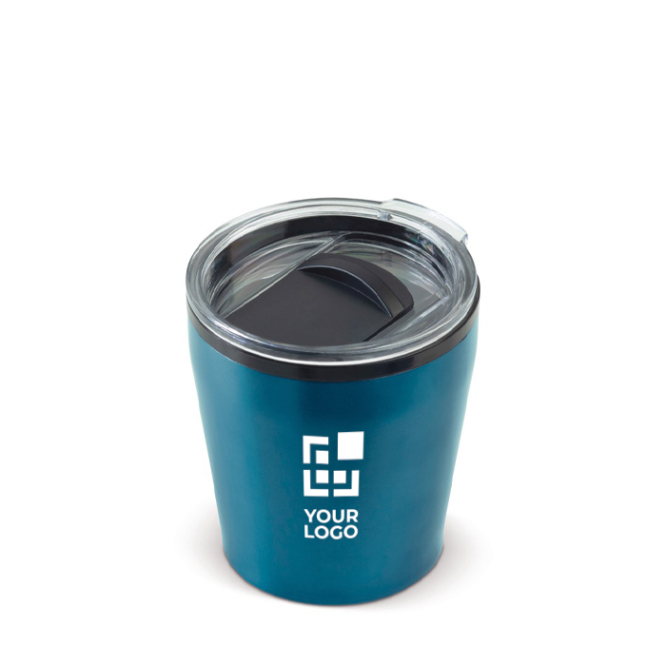 Copo aço inoxidável de parede dupla apto para máquinas de café 180ml vista principal
