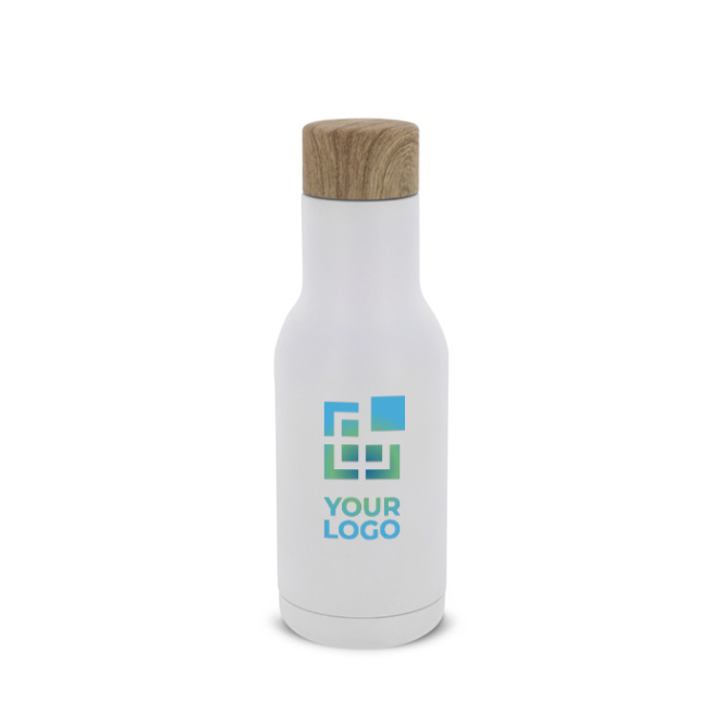 Garrafa de parede dupla de aço inoxidável com coador para chá 340ml vista principal