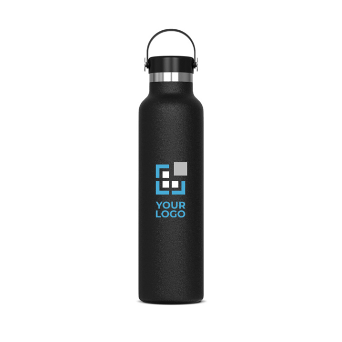 Garrafa de aço inoxidável 100% antifugas com asa de transporte 650ml vista principal