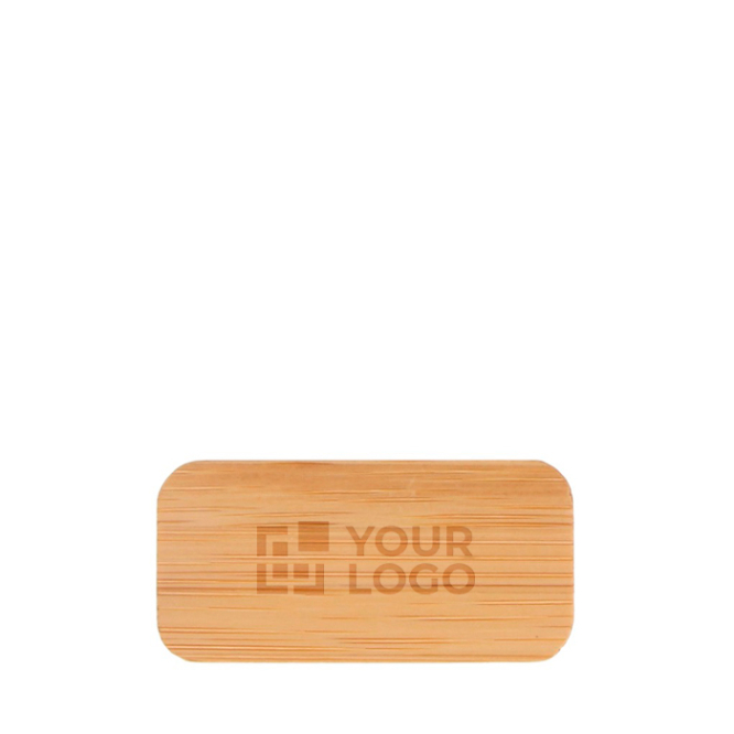 Identificador promocional de bambu com fivela de agulha Bamboo