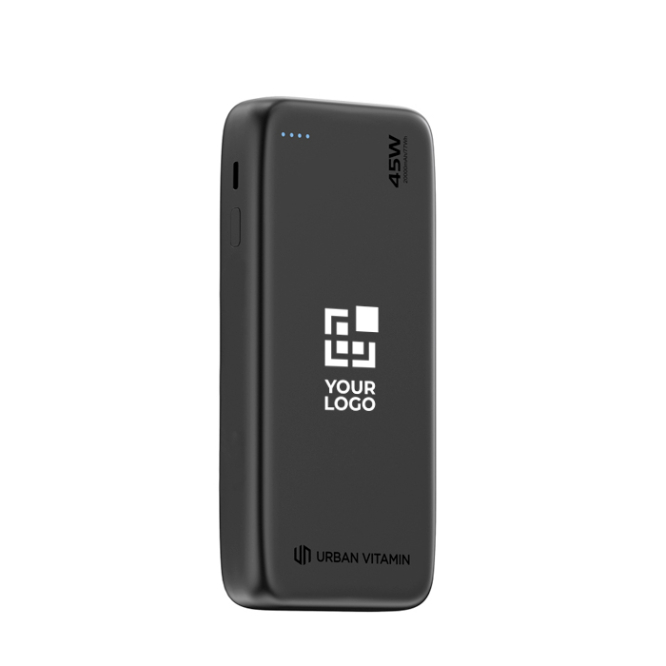 Powerbank ecológico com cabo retráctil 45 W 20 000 mAh